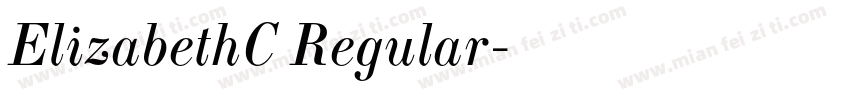 ElizabethC Regular字体转换